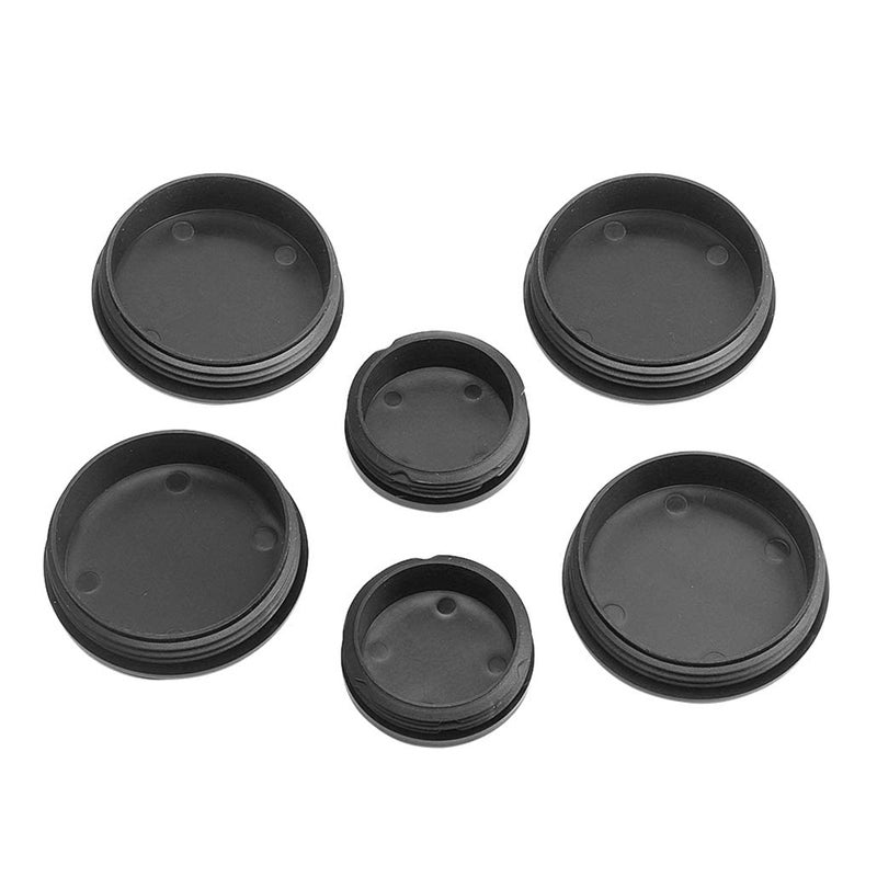 RDBS 6PCS Frame Tube Hole Plugs for 2001-2019 GMC Sierra and Chevrolet Silverado 2500HD Rear Wheel Well and Cab Frame Holes - Image 2